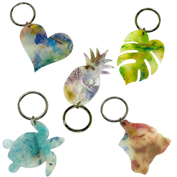 Upcycle Hawaii: Fused Plastic Keyrings, Upcycled and Repurposed